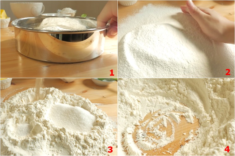 Cách làm phần vỏ bánh 